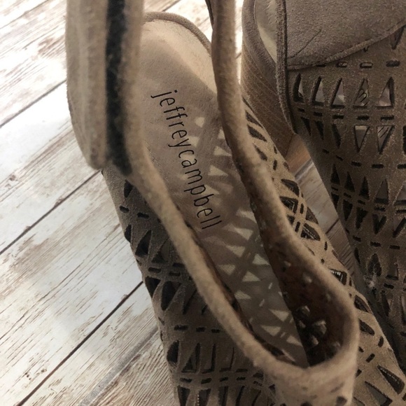 Jeffrey Campbell Quebec Suede Cutout Heeled Sandals - Picture 8 of 10